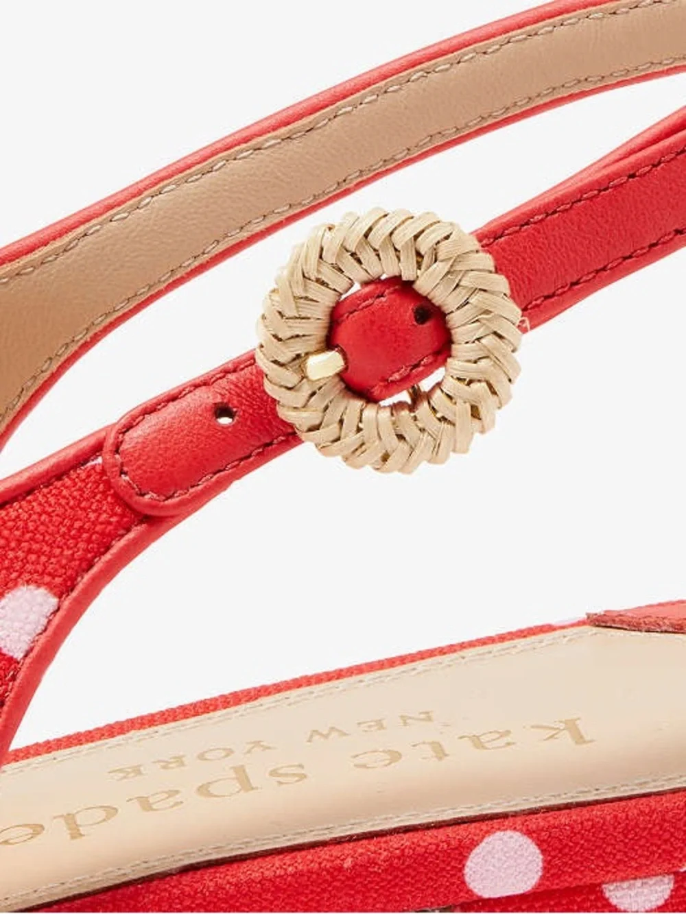 NWOT Kate Spade Red Polka Veronica Flats Size 8 - Picture 5 of 13
